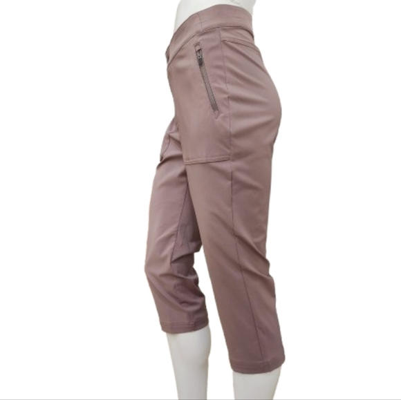 Columbia Capris, Rose Tan Savanna Hill Active Fit Stretch, Womens 12 - Picture 3 of 10